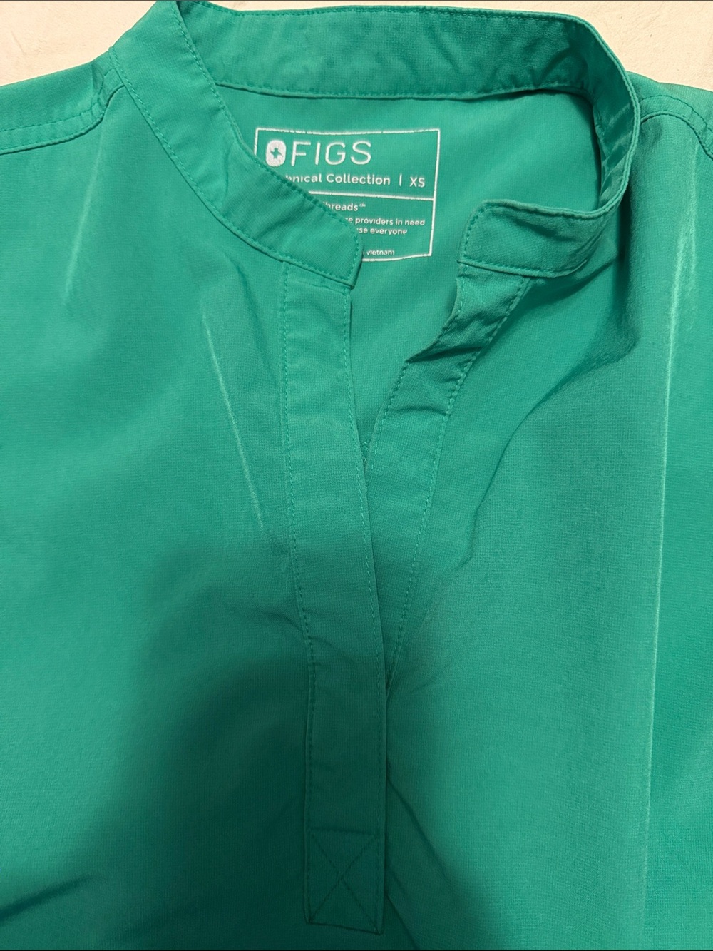 Figs Safety Green Rafaela Scrub Top - Picture 3 of 3
